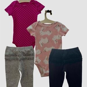 Carter's Pink and Gray Kids Matching Set